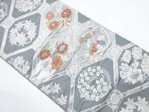 アンティーク　花蜀江紋織出し袋帯（材料）